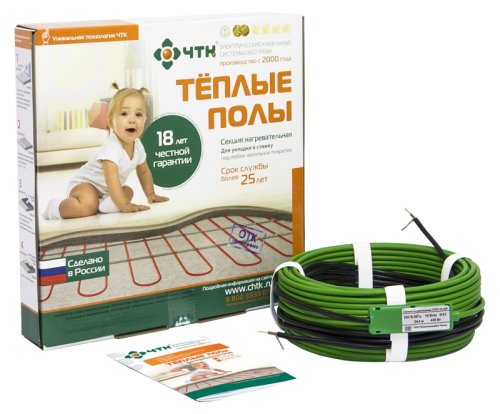 Теплый пол в стяжку одножильный ЧТК СНО-18-209 11,6м (1,0-1,7м2) 209Вт картинка